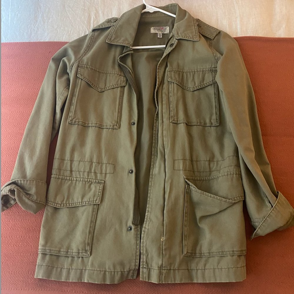 Army Green Cargo Jacket